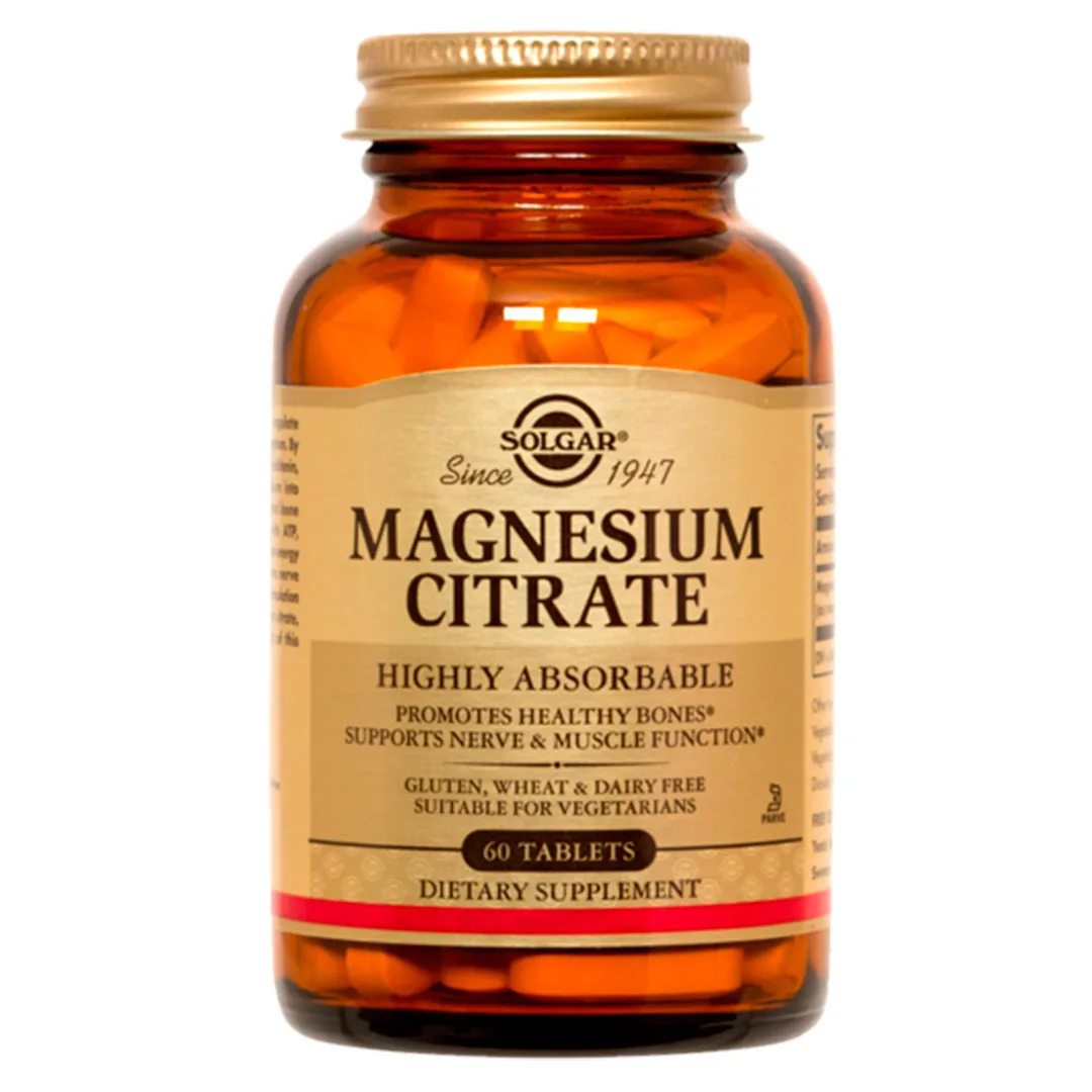 Magnesio Citrato Sin Gluten Vegano 60 Capsulas