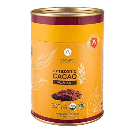 Cacao Amazónico en polvo 100% Orgánico 200 Grs