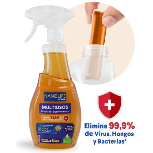 Limpiador Multiuso Desinfectante Citrico Recargable 1 Lt