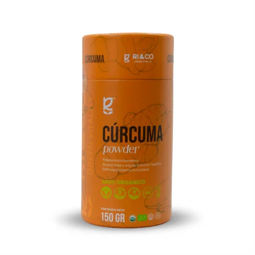 Cúrcuma en Polvo 100% Orgánico sin gluten vegano 150 gr