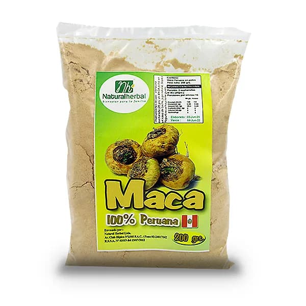 Maca en Polvo 100% Peruana 200 Grs