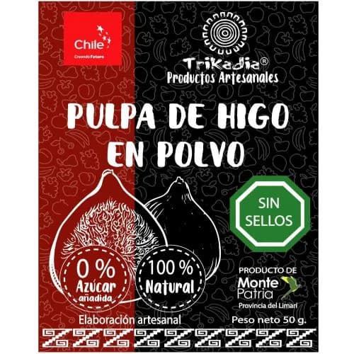 Snack Hojuelas de Pulpa de Higo Deshidratada 30 grs