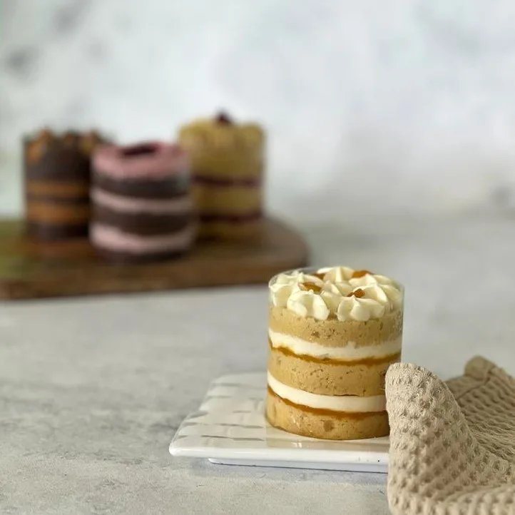 Pack Mini Torta Mango Maracuyá. Chocolate Blanco. Sin Azúcar 2 Un.