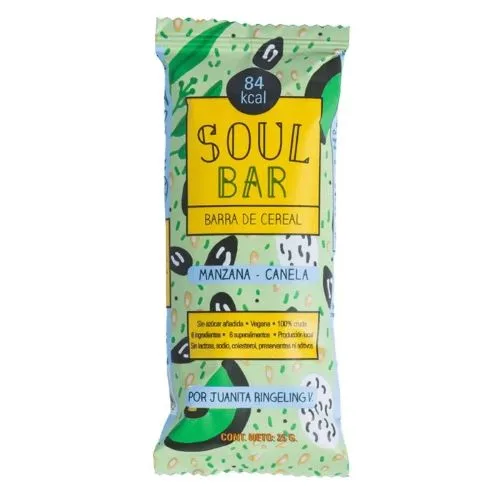 Barra de Cereal Soul Bar Manzana Canela 35 grs c/u