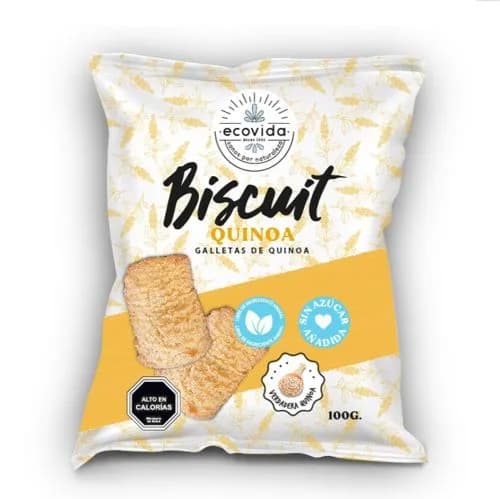 Galletas Veganas Biscuit Quinoa Sin Azúcar 100 grs