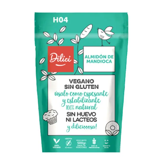 Almidón de Mandioca Vegano y Sin Gluten 500 grs