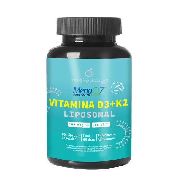 Vitamina D3+K2 MenaQ7 Liposomal 60 Cáps