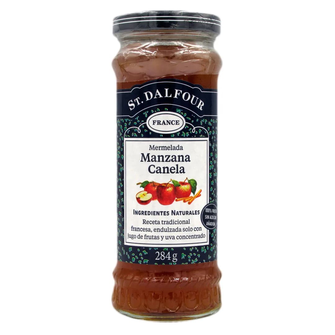 Mermelada de Manzana Canela 100% fruta sin azúcar añadida 284 grs