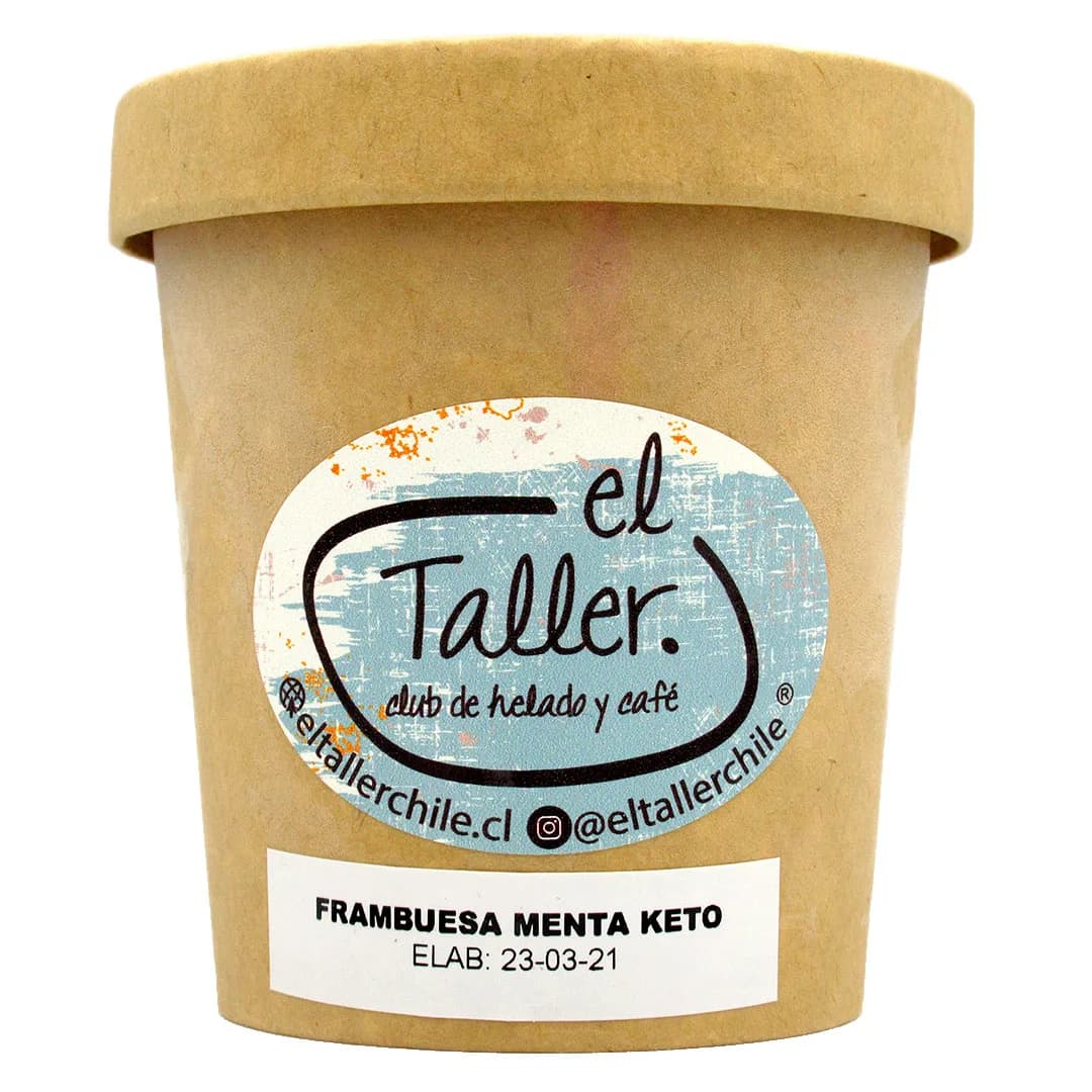 Helado Keto Sabor Frambuesa Menta 453 ml