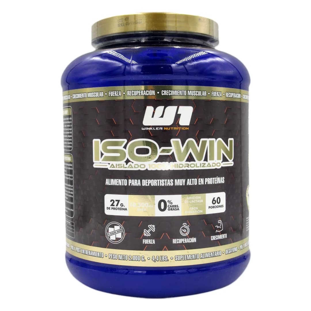 Proteína Iso-Win Aislado 100% Hidrolizado Sabor Vainilla 2 kg
