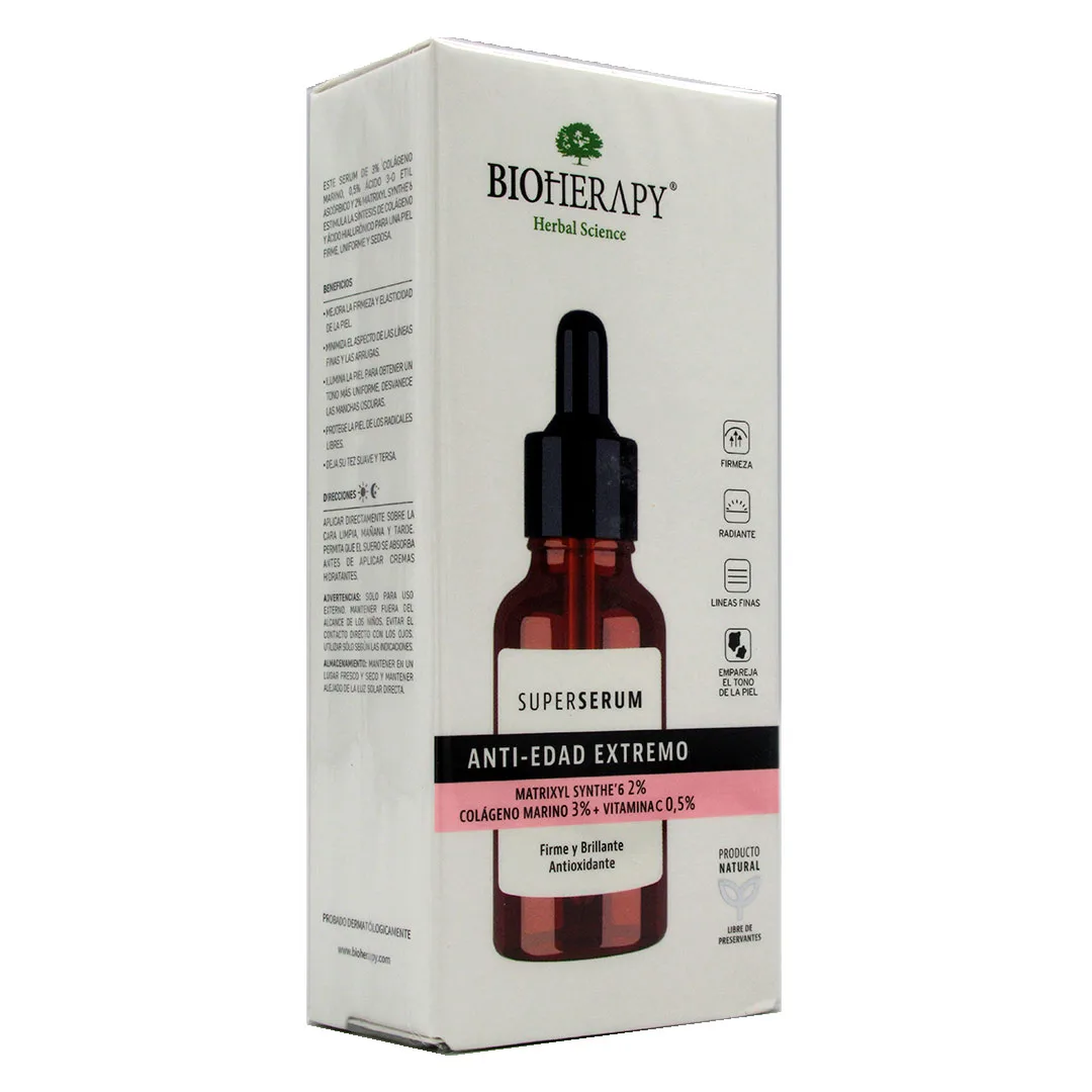Serum Anti Edad Extremo con Colageno Marino y Vitamina C 30 ml