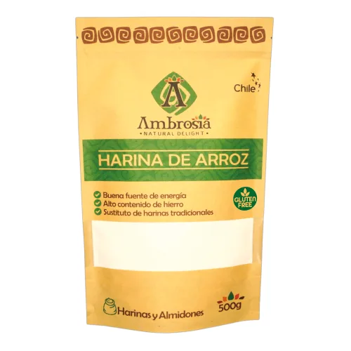 Harina de Arroz Libre de Gluten 500 grs