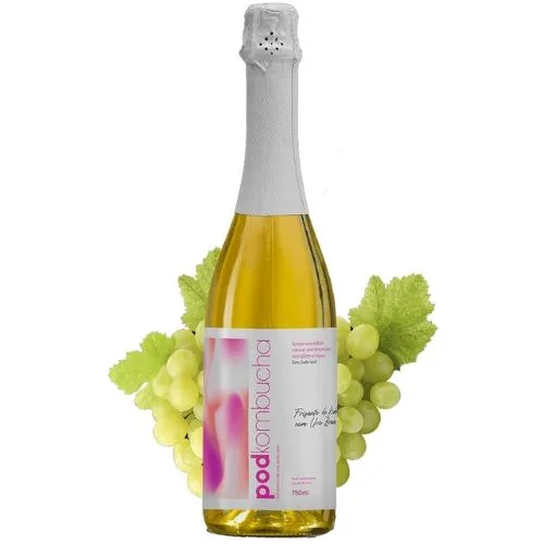 Espumante Kombucha Uva Blanca 750 ml