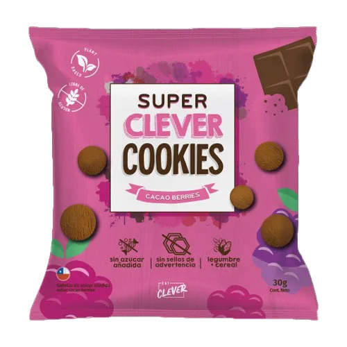 Galletas Cacao Berries Sin gluten sin Azúcar añadida 30 grs