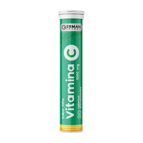 Vitamina C 1000 mg Sabor Piña Sin Gluten 20 Tabletas Esfervescentes