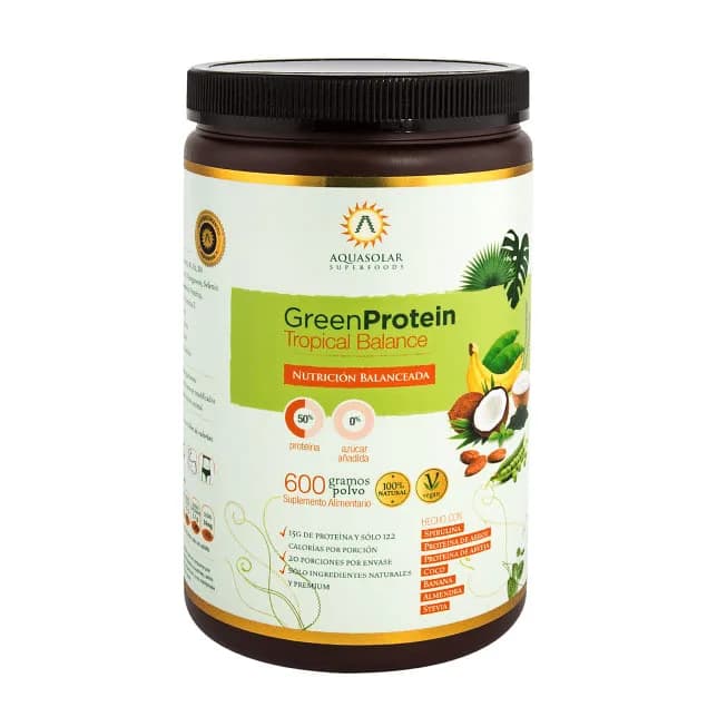 Proteína Vegana Green Protein Sabor Balance Tropical 600 Grs