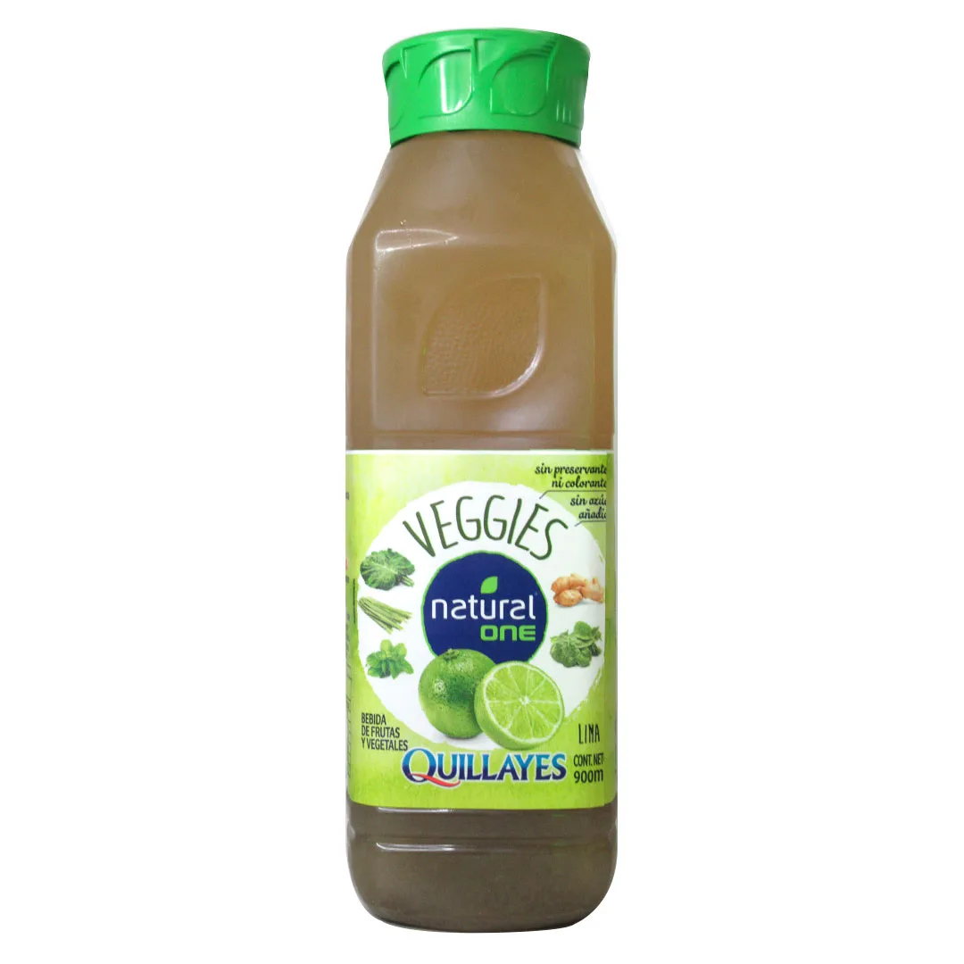 Jugo Veggies Limón 100% Fruta, Sin Azúcar, Sin agua Añadida, 900 ml