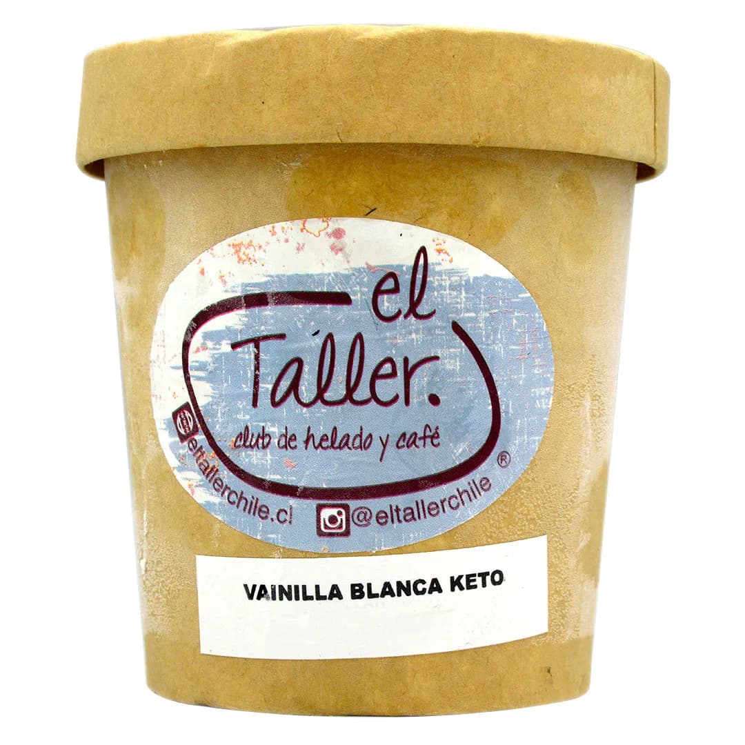 Helado Keto Sabor Vainilla Blanca 453 ml