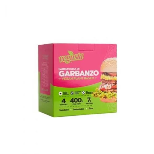 Hamburguesa Vegana Garbanzo Pack 4 und. 400 grs