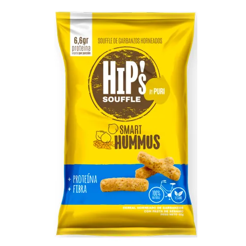 Souffle Vegano Hips Sabor Hummus de Garbanzos Tamaño Familiar 170 Grs