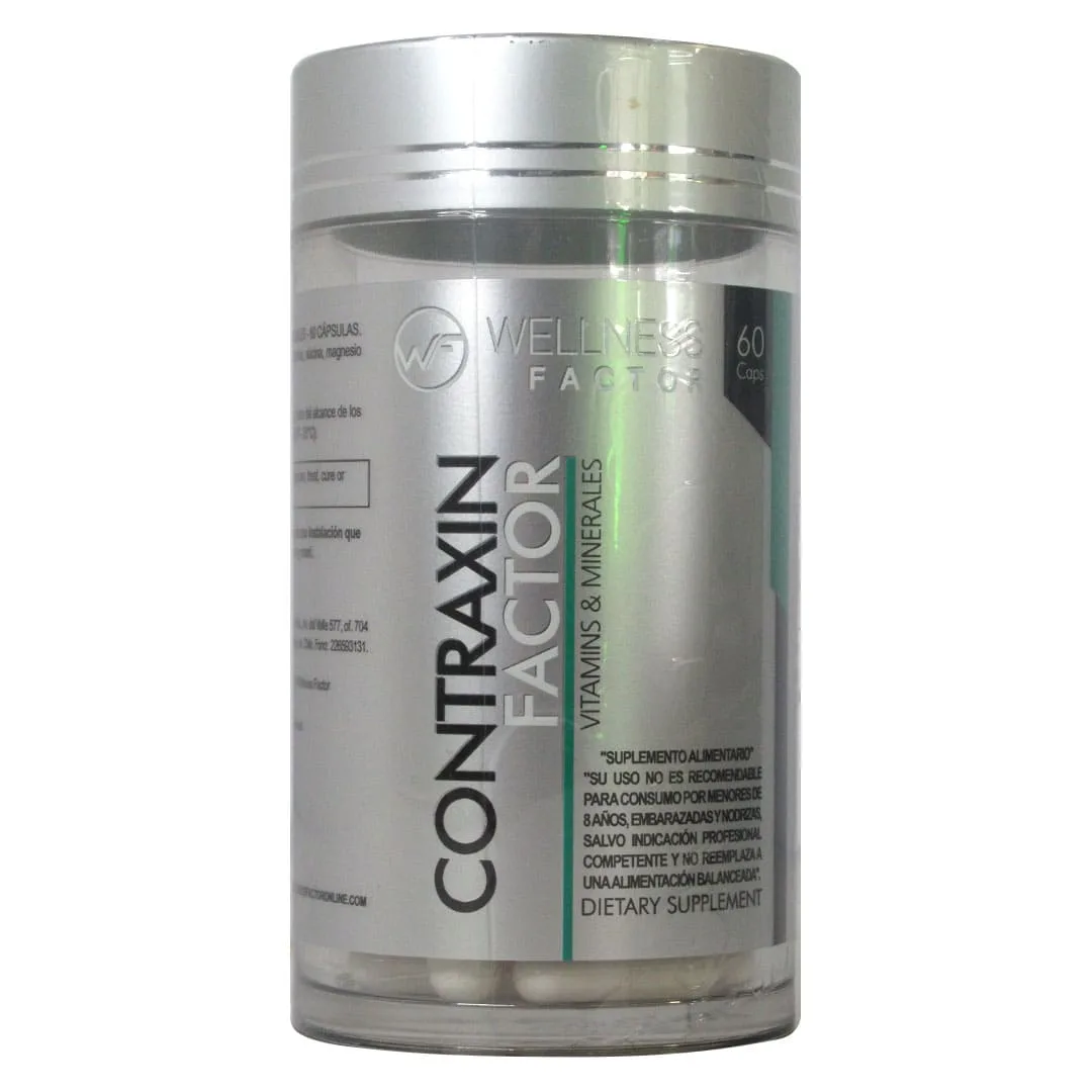 Contraxin Factor Vitaminas y Minerales Suplemento Dietetico 60 capsulas