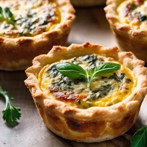 Pack 6 Unidades Mix Quiche Espinaca Queso de Cabra y Lorraine Keto, 300 g