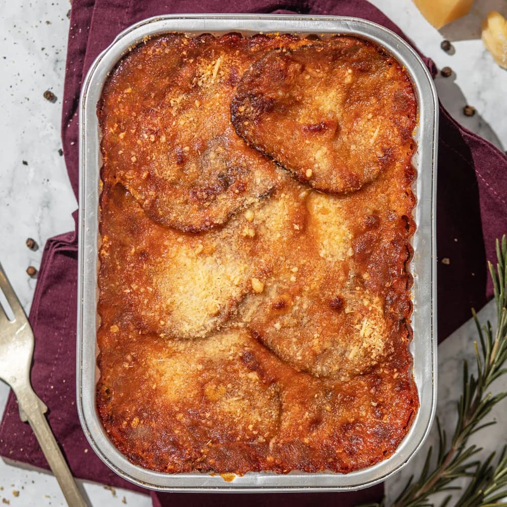 Lasaña Parmigiana de Berenjenas, Vegetariana, Familiar, 1000 g