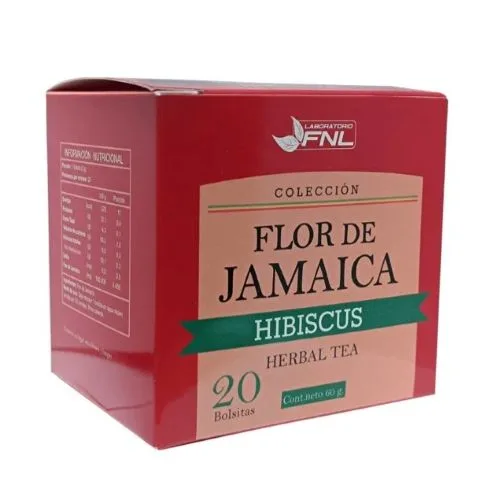 Herbal Te Flor de Jamaica 20 Bolsitas (60 Gr)