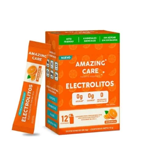 Electrolitos en Polvo Sabor Naranja 12x6gr Stickpacks