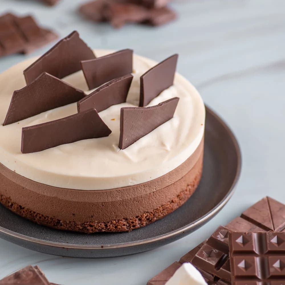 Torta Mousse Tricolor Keto 800 gr aprox