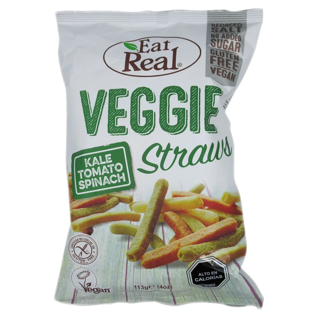 Snack Veggie Straws Sin gluten Veganos 113 gr