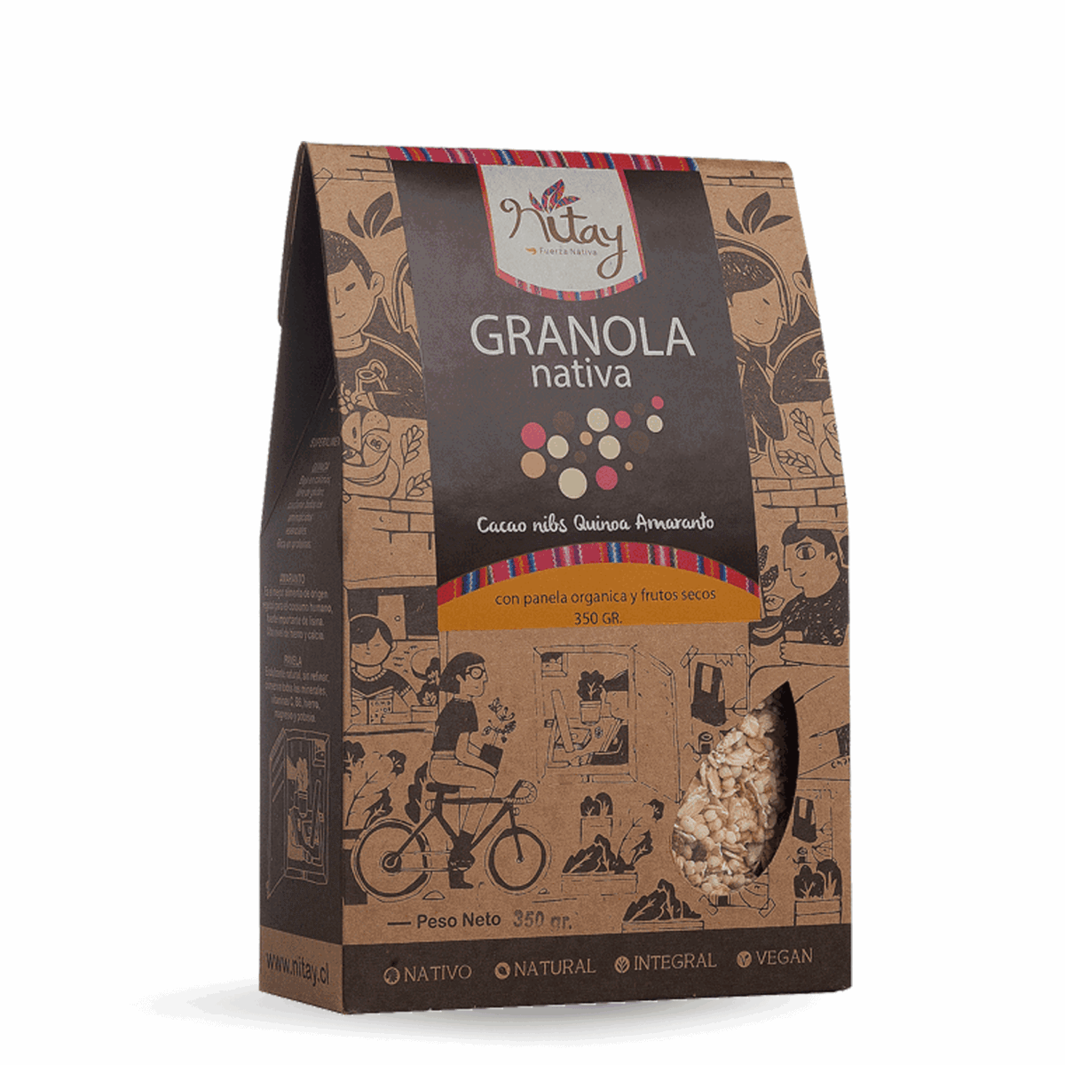 Granola Quinoa Cacao 350 Gramos marca Nitay Tremus