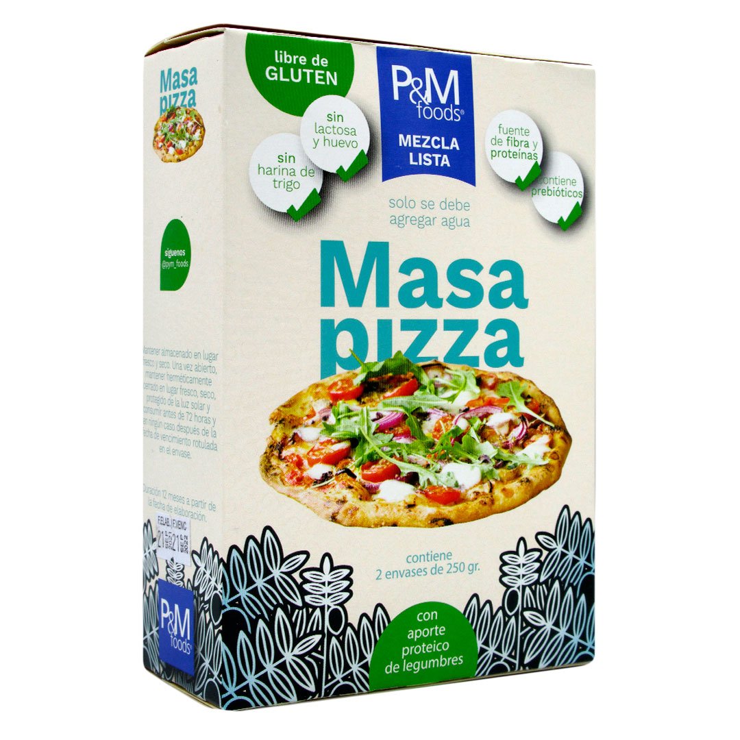 Mezcla Lista para Pizza Libre de Gluten 500 gr Marca P&M Foods - Tremus