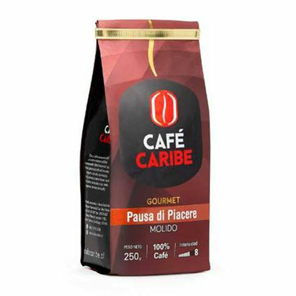 Café Gourmet Pausa di Piacere Molido, 250 grs, marca Café Caribe