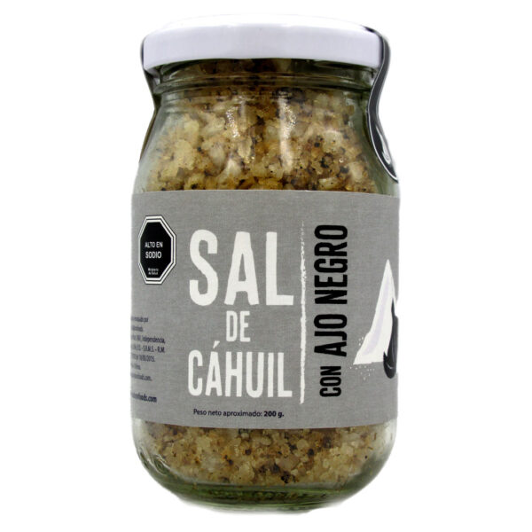 Sal De Cáhuil Con Ajo Negro 140 gr Marca Kokorofoods