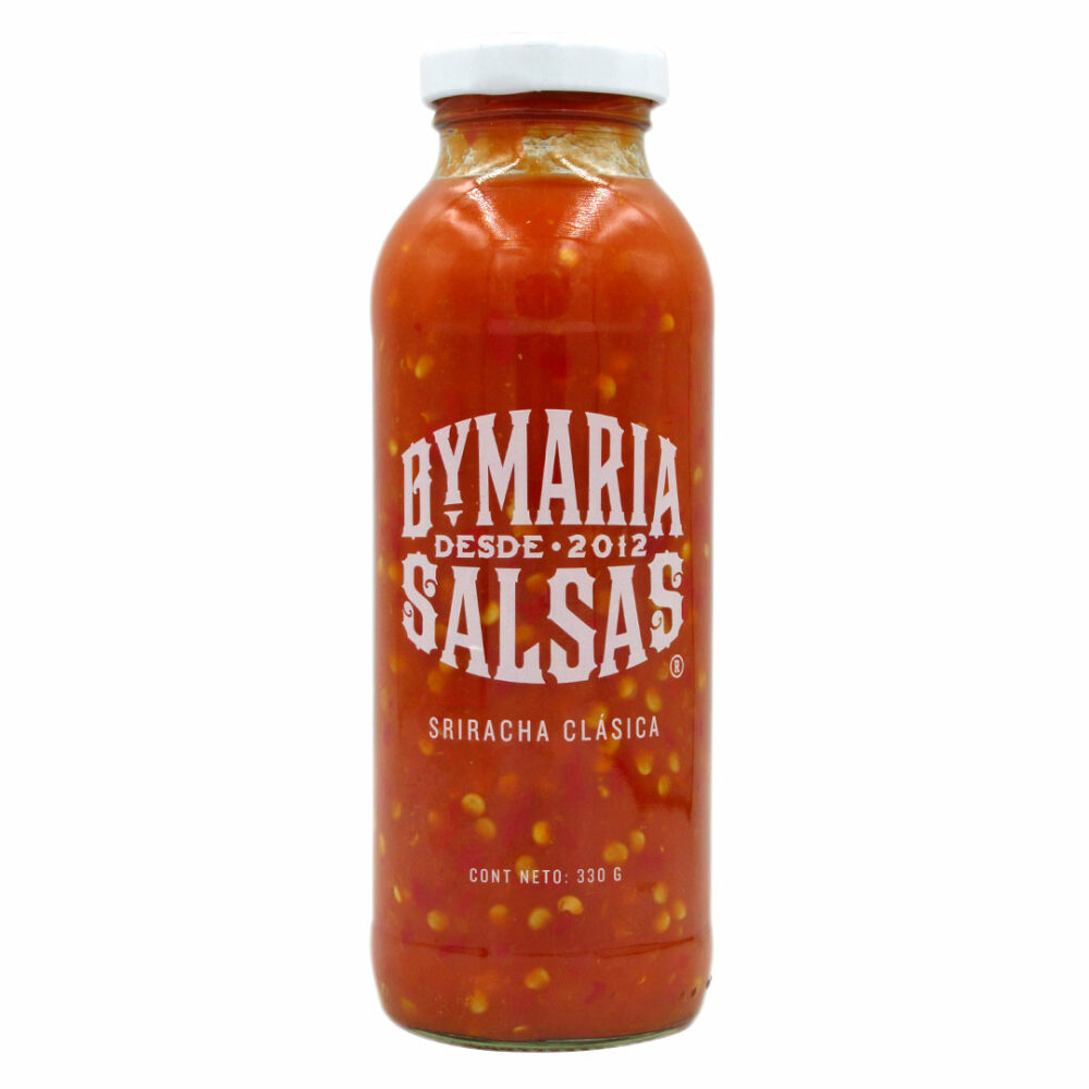 Ketchup Vegano Sriracha Clasica, sin gluten, sin aditivos 350 Gramos Marca By Maria Tremus