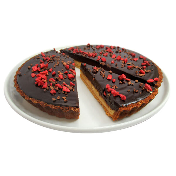 Tarta de Chocolate y Mantequilla de Maní, LowCarb y Vegana, 730 grs, Marca Tremus