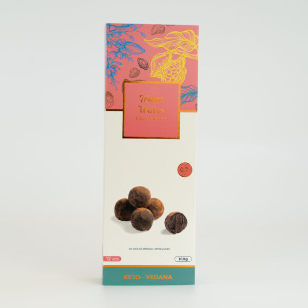 Trufas Sabor Naranja Keto, Veganas, Sin Azúcar Añadida, 160 g, Tremus