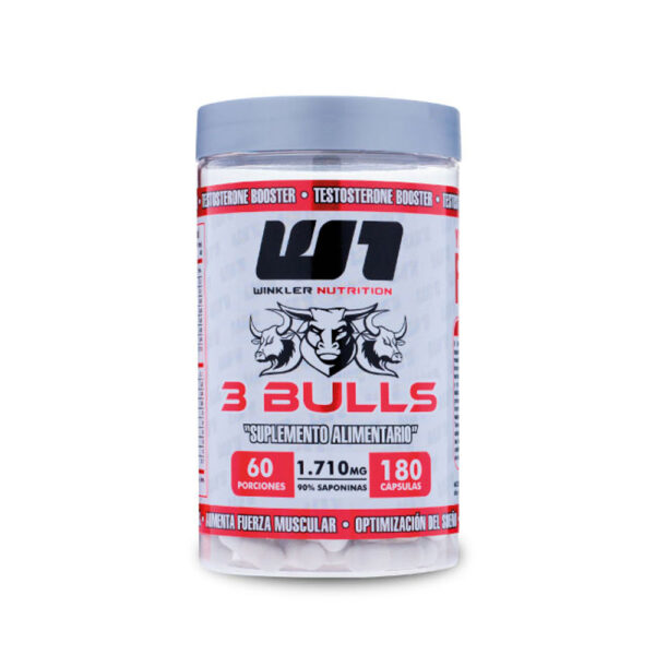 3 Bulls 180 capsulas Marca Winkler Nutrition