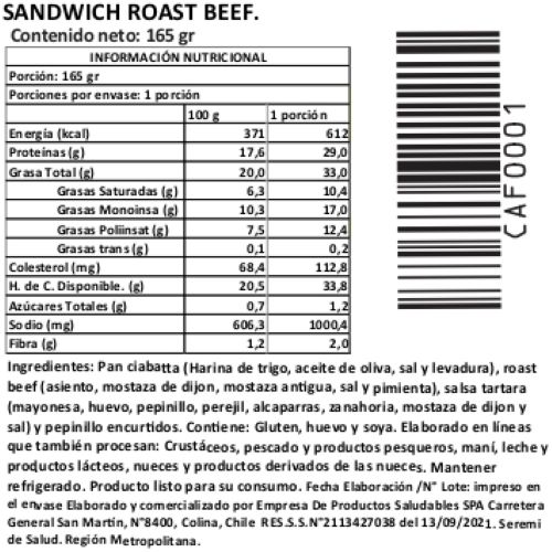 Ciabatta Masa Madre Roast Beef y Salsa Tártara, 165 g, Tremus 3 Ciabatta Masa Madre Roast Beef y Salsa Tártara, 165 g, Tremus - Imagen 3