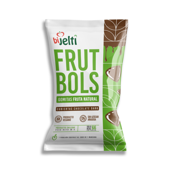 Gomita Fruta Natural Sabor Chocolate Vegano Sin Azucar  35 Gramos Marca Bijelti