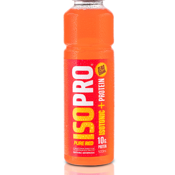 Bebida Isotonica + Proteina 10 gr Pure Red sin azucar 500 ml Marca Love Nutrition