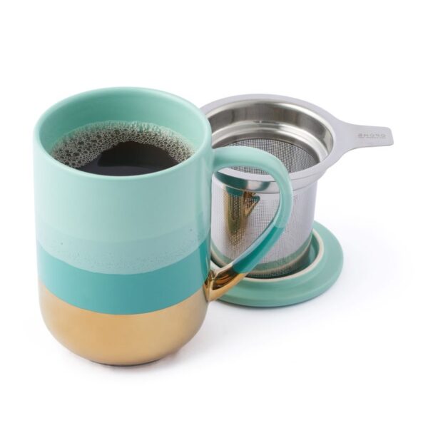 Ceramica Mug Turquesa Menta 470 ml marca Adagio Teas