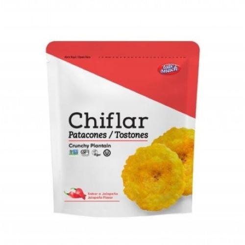 Chip Vegano de Plátano sabor Jalapeño Sin Glúten 35 grs marca Tuto Snack