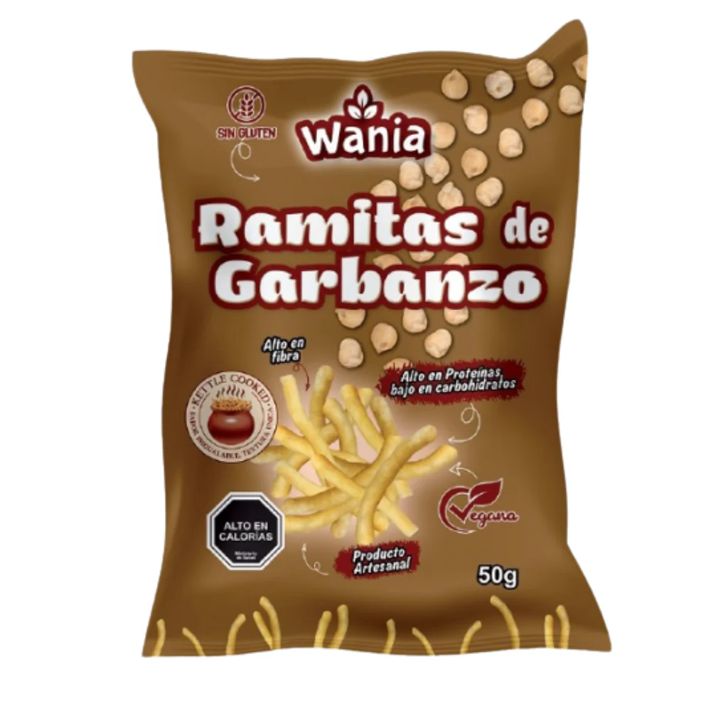 Ramitas de Garbanzo Sin Gluten 180 Grs Marca Wania 2 Ramitas de Garbanzo Sin Gluten 180 Grs Marca Wania - Imagen 2
