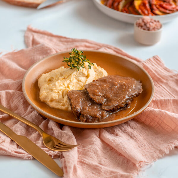 Plateada de Vacuno con Puré de Papas Lyonesa Marca Tremus