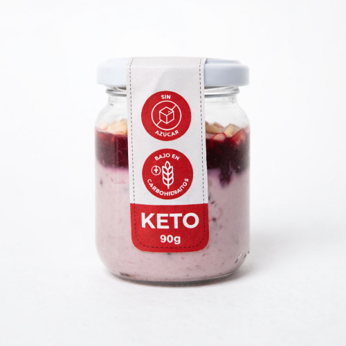 Postre Mousse de Berries Keto, Sin Azúcar Añadida, 90 g, Tremus
