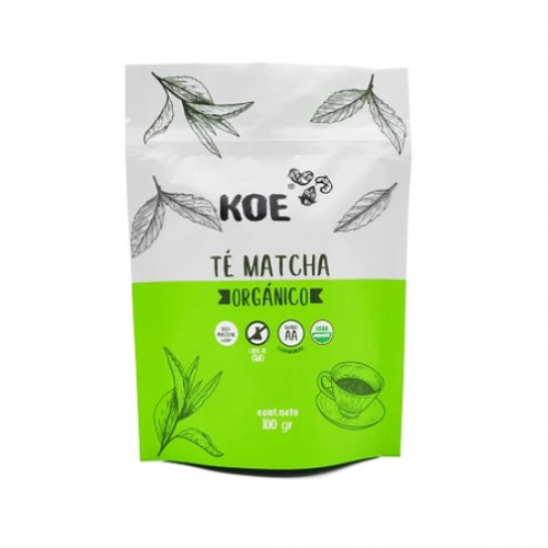 Te Matcha Organico 100 gr Marca Koe