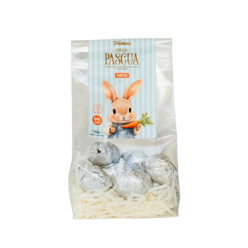 Huevitos De Chocolate 60% cacao, 12 Unidades, Keto y Vegano, Marca Tremus - Imagen 2