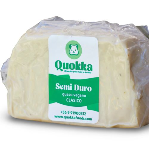 Queso Vegano Semi Duro Clasico 250 gr Marca Quokka